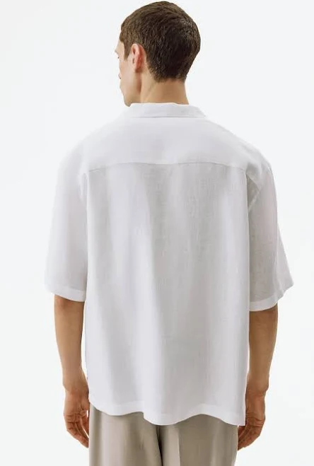 matching set H&M Men's Relaxed-Fit Linen Shirt H&M $39.99
