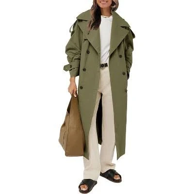 trench coat Imily Bela Classic Oversized Double Breasted Trench Coat Target $80.4