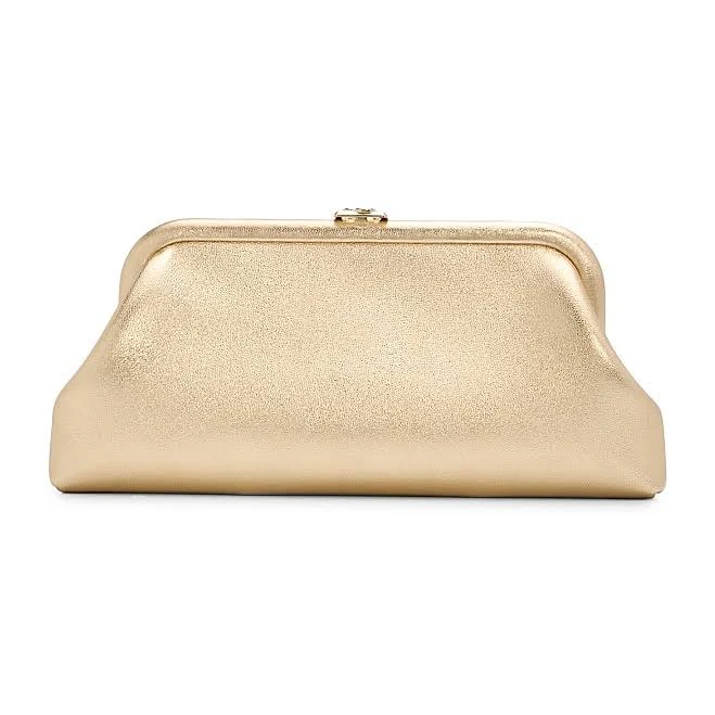 bag Jimmy Choo Women's Skylar Metallic Leather Clutch Saks Fifth Avenue $1350