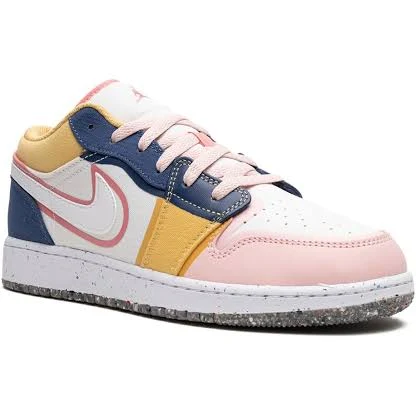 shoes Jordan Kids - Air Jordan 1 Low SE "Multicolor Canvas" sneakers - kids - Calf Leather/Rubber/Fabric - 5.5Y - White farfetch.com $84