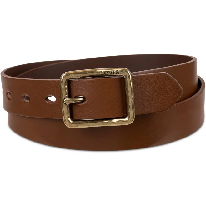 accessory Levi's Women's Hammered Center Bar Buckle Casual Leather Belt Macy's $33.6