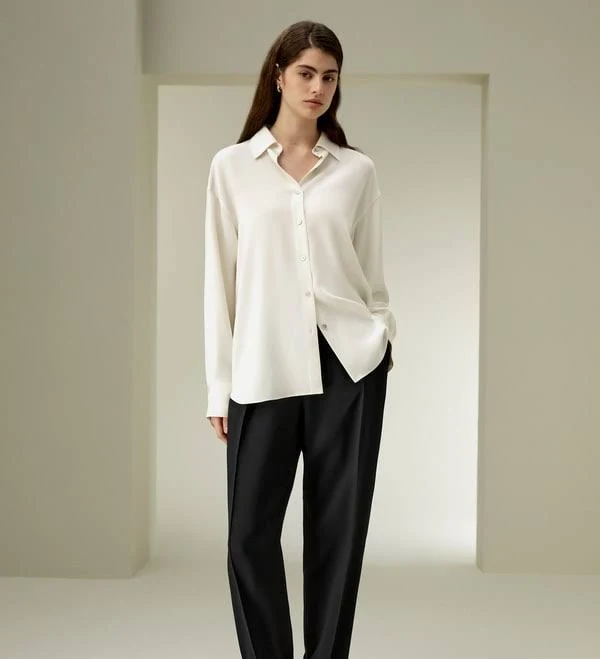 shirt Lilysilk Women's The One Relaxed Fit Silk Shirt LilySilk $239