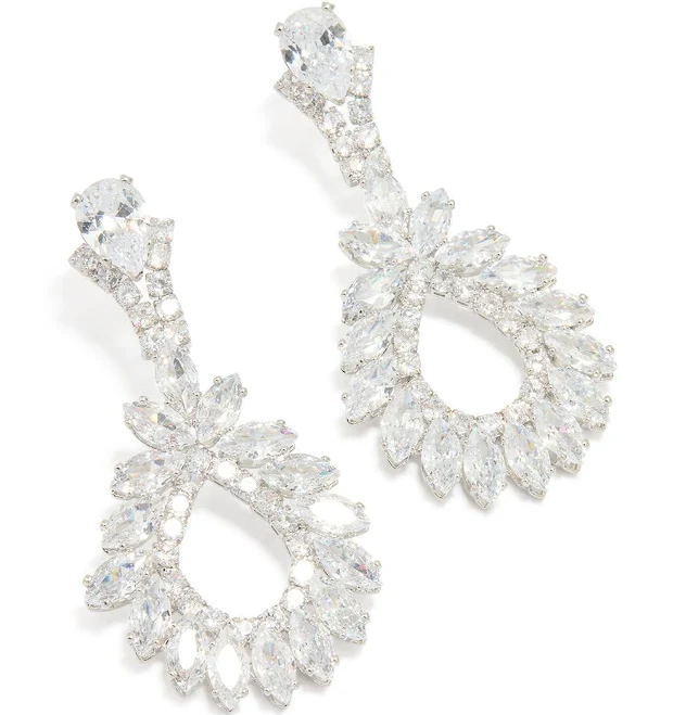 accessory Lovisa Silver Cubic Zirconia Cluster Drop Earrings Lovisa US $27.99