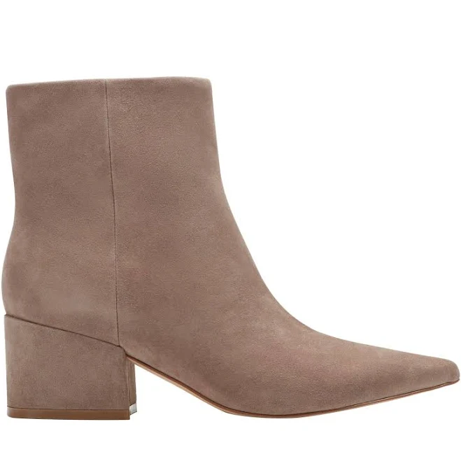shoes Marc Fisher Women's Alfie Block Heel Leather Ankle Bootie Marc Fisher $129.99