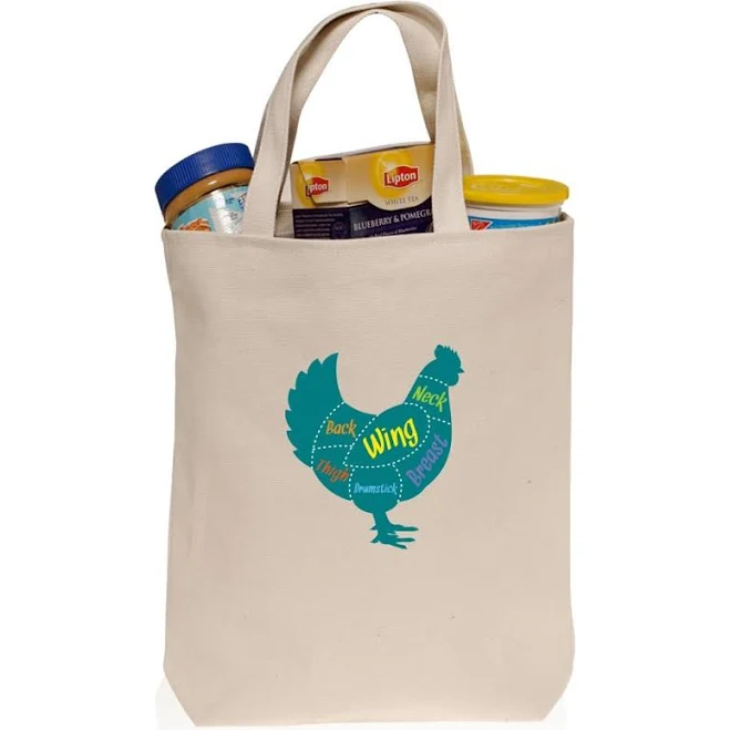 bag Marketing Natural Color Canvas Tote Bag (Natural) | Custom Tote Bags | (Canvas) | Promo Quality Logo Products $14.33