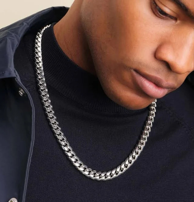 accessory Men JAXXON Cuban Link 10mm Silver Chain Jaxxon $274