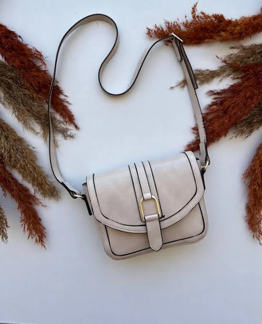 bag Minimalist Vegan Leather Crossbody Bag with Gold Buckle Etsy - Seller $55
