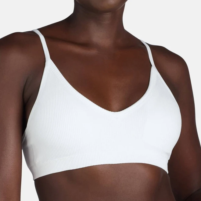 top No Boundaries Women's Seamless Ribbed Triangle Bralette Walmart $7.98