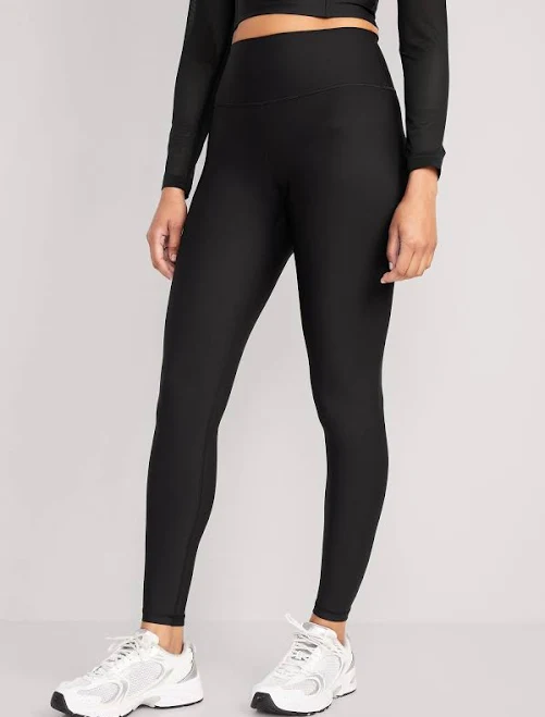 bottoms Old Navy Women's High-Waisted Powersoft Full-Length Leggings Old Navy $17.49