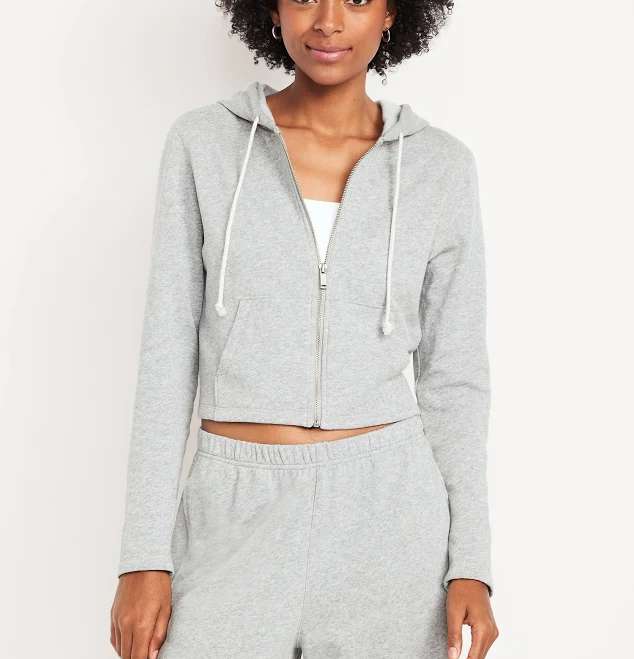 matching set Old Navy Women's Socomfy Cropped Hoodie Old Navy $8.99