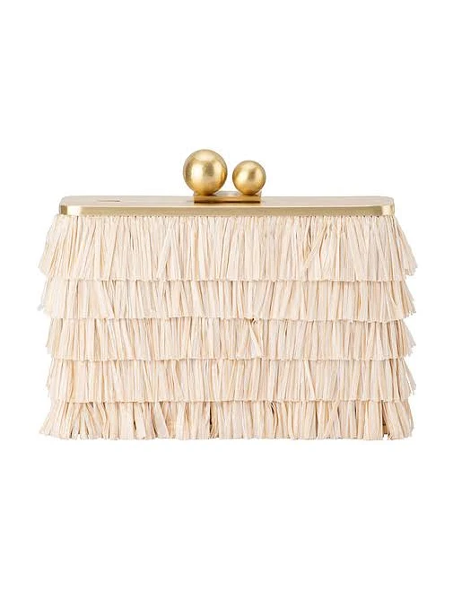 bag Olga Berg Carlita Fringe Clutch REVOLVE $99