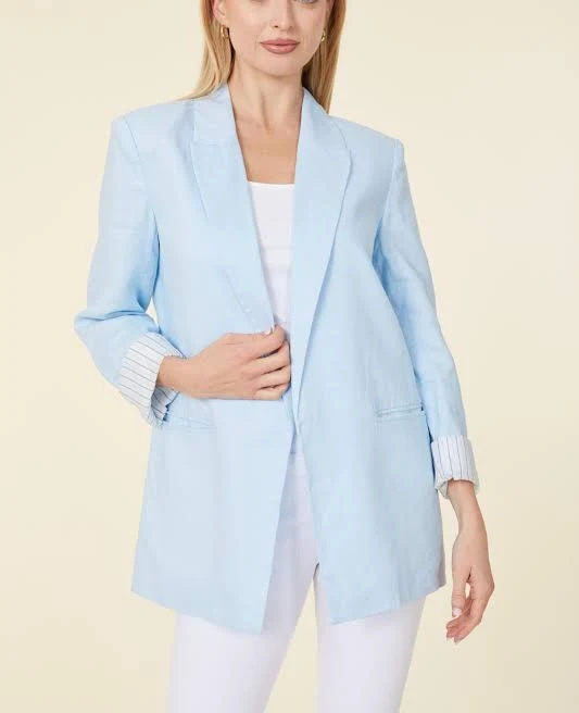 blazer Oversized Linen Blazer Dolce Cabo $128.25
