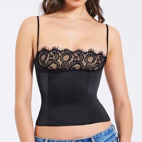 corset top Padma Satin Lace Bustier Corset Top ShopSimon $85