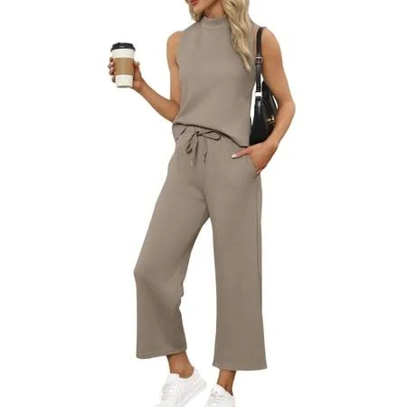 outfits Pounoo Women's 2 Piece Loungewear Set Walmart - Pounoo $23.99
