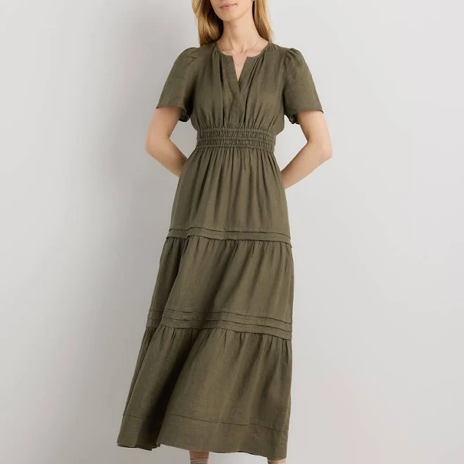 dress Quince Women's European Linen Tiered Maxi Dress Quince $84