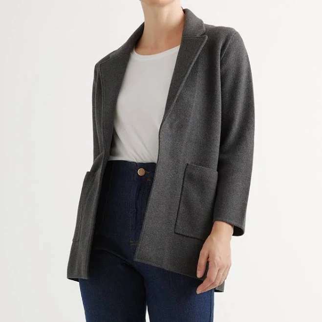 blazer Quince Women's Organic Cotton Knit Blazer Quince $79.9