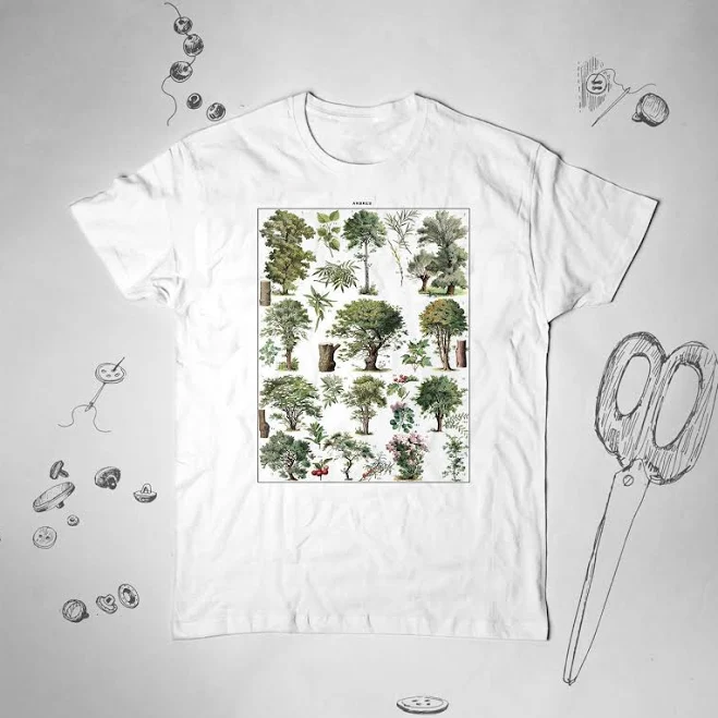 top Retro Aesthetic Trees T-Shirt Etsy - OhioOutfit $14.99