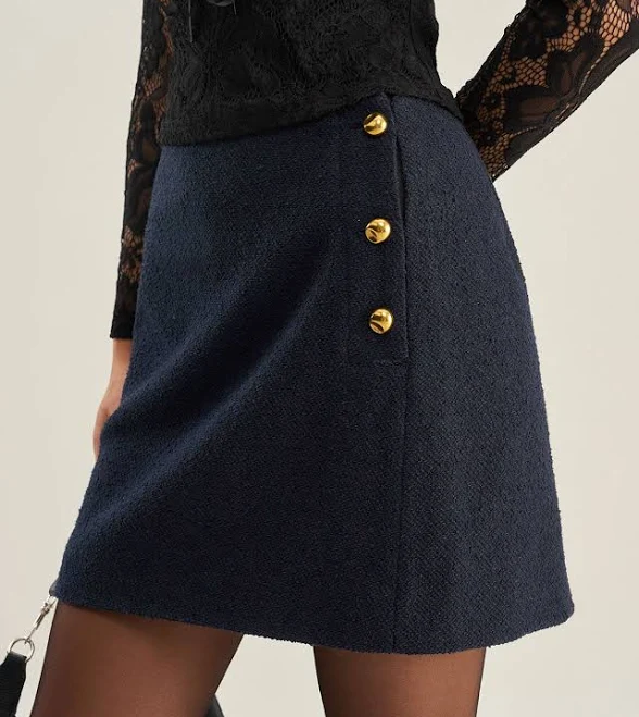 skirt Rihoas Women's A-Line Button-Front Mini Skirt Rihoas $35