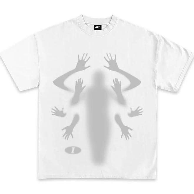 top Shadow Graphic T-Shirt Icy Vintage $35