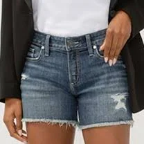 shorts Silver Jeans Co Women's. Suki Mid Rise Denim Shorts Silver Jeans Co $58