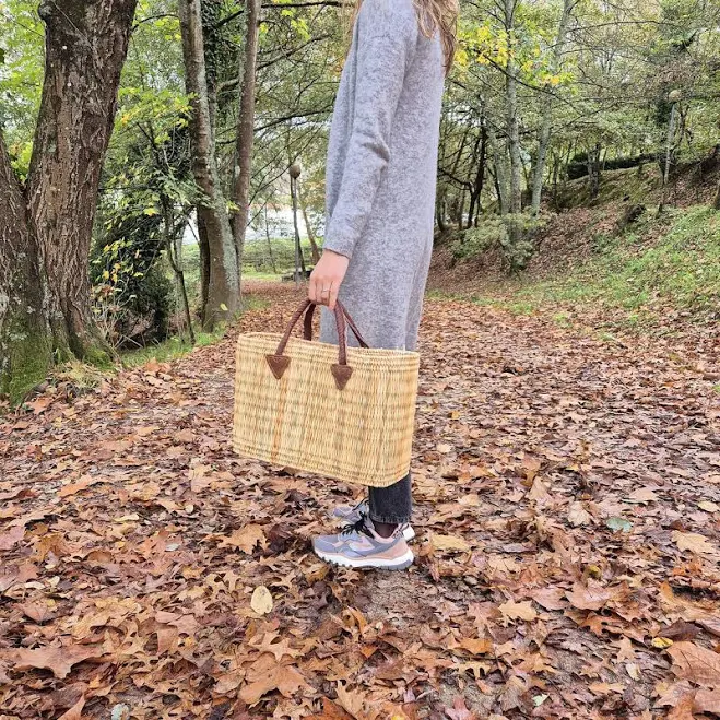 bag Straw Market Basket Handbag Etsy - PadaWorks $17.43