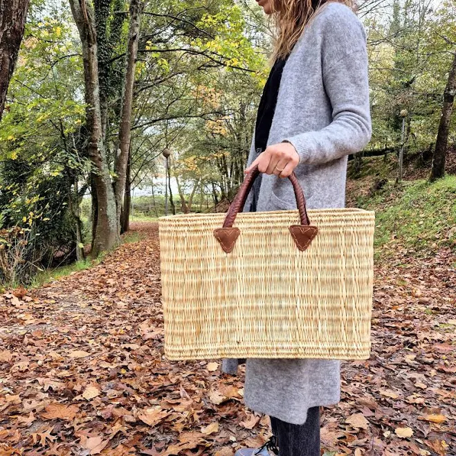 bag Straw Market Basket Handbag Etsy - PadaWorks $29.71