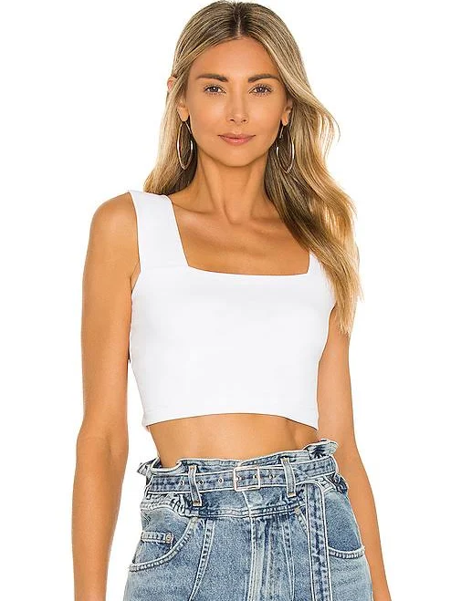 top Susana Monaco Wide Strap Crop Women Top REVOLVE $78