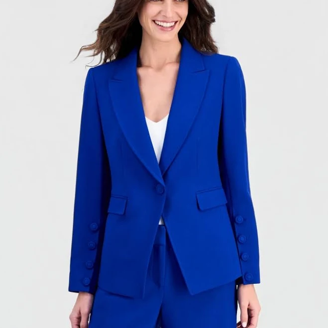 blazer Tahari ASL Women's One-Button Peak-Lapel Blazer Macy's $139