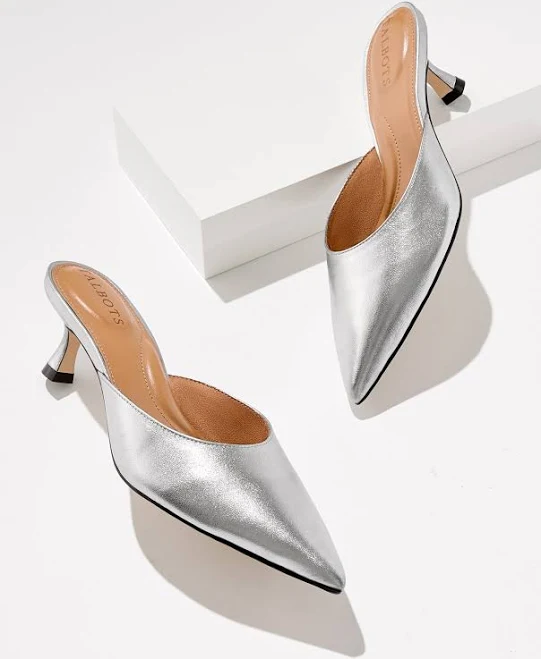 shoes Talbots Women's Ember Metallic Nappa Mules Talbots $90.99