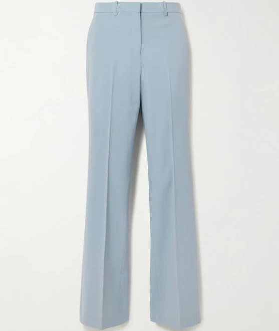 pants Theory Wool-blend Straight-leg Pants - Women - Light blue Pants - XXS NET-A-PORTER $295