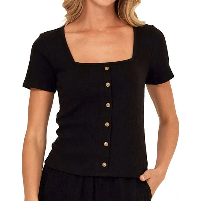 top Threads 4 Thought Women's Jamila Smocked Square Neck Top Nordstrom $49