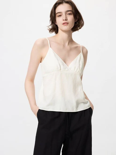 top UNIQLO Women's Linen Blend Camisole Uniqlo $29.9