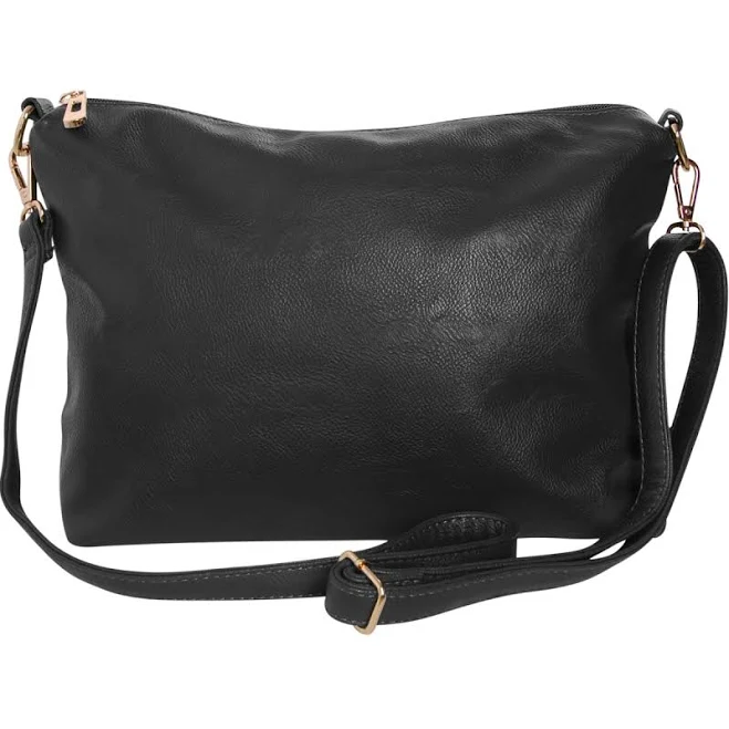 bag Vegan Leather Satchel Messenger Crossbody Bag Humble Chic NY $30
