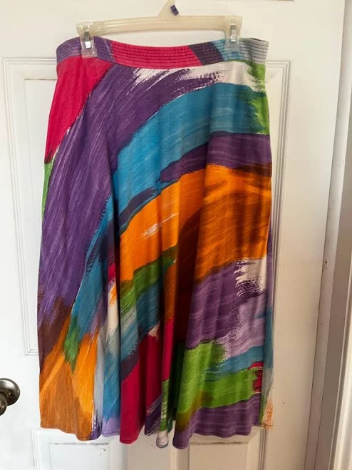 skirt Vintage 1990s Sunny South Abstract Art Skirt Etsy - Seller $38