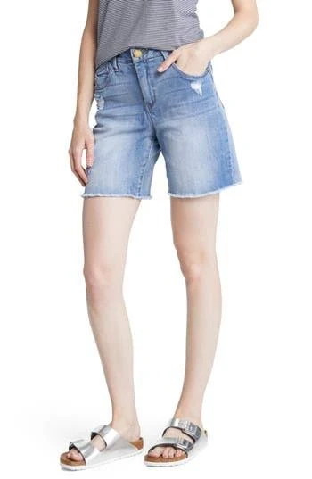 bottoms Wit & Wisdom Women's Frayed High Waist Denim Shorts Nordstrom Rack $39.97