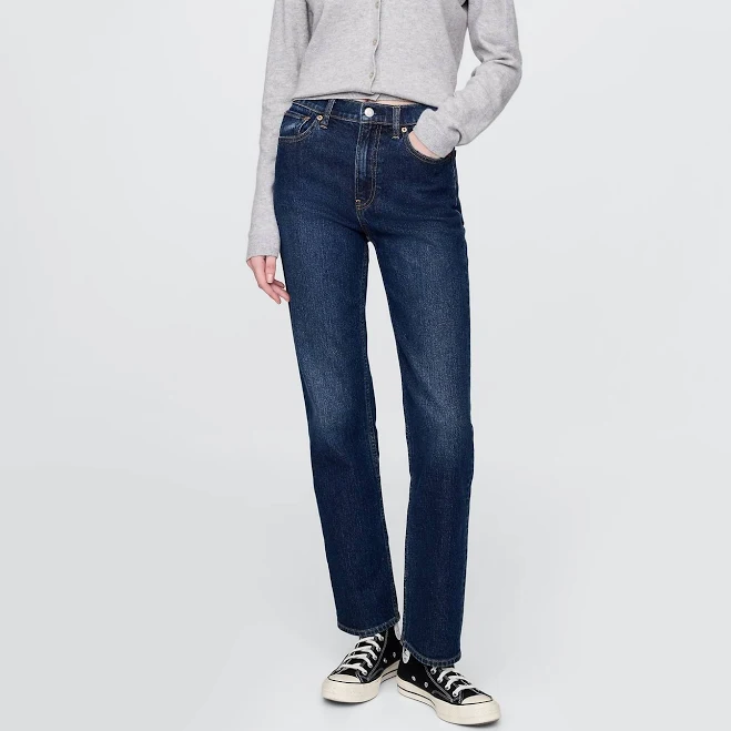 bottoms Women's High Rise 90S Slim Straight Jeans by Gap Gap $44