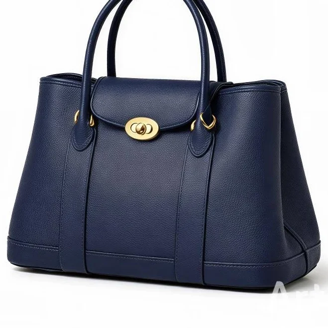 bag Women's Structured Leather Handbag with Gold Hardware Etsy - Seller $209.99