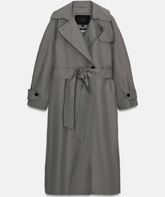 trench coat Zara Oversized Belted Trench Coat Zara USA $169