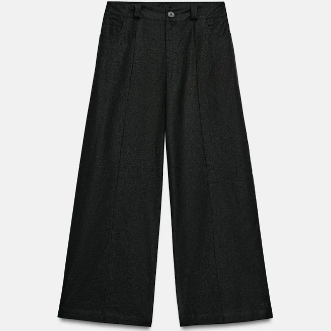 bottoms Zara Wide-Leg Linen Pants Zara USA $49.9