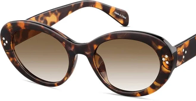 accessory Zenni Women's Vintage Cat-Eye Tortoiseshell Sunglasses Zenni Optical $8.5