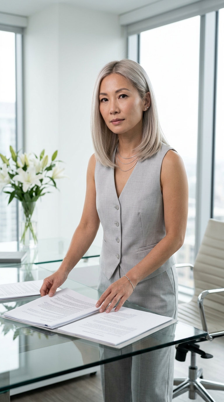 collarbone-length bob haircut in lived-in Scandi blonde with soft ash root smudge and point-cut ends for sophisticated daily wear
