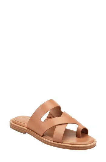 Marc Fisher Women's Genella Leather Slide Sandals