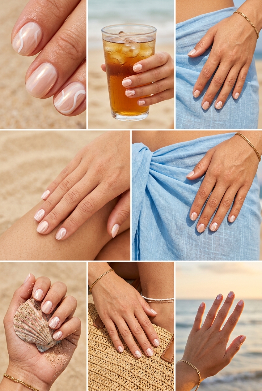simple beach nails 2026 outfit idea - fashion styling inspiration