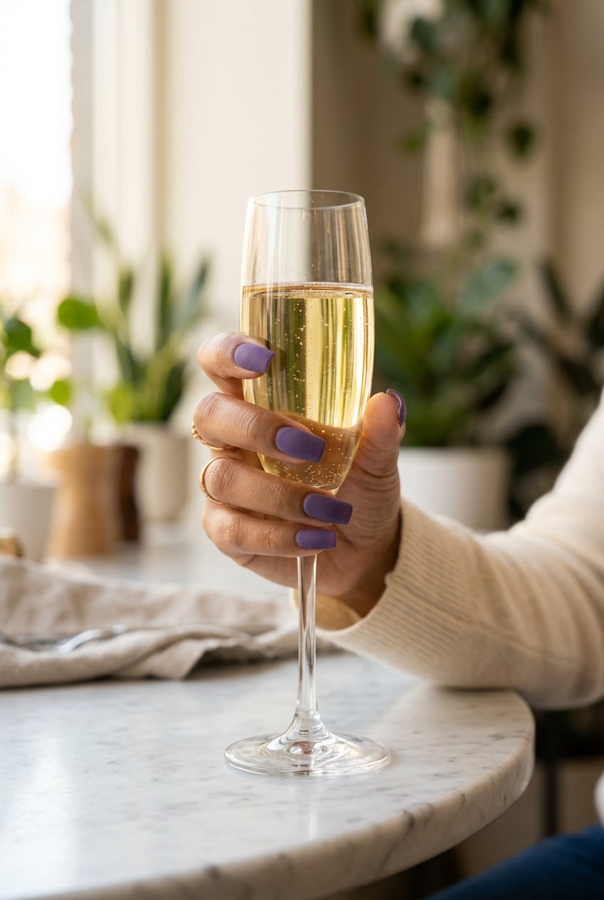 Deep Lavender Velvet Matte Nails 2026: Elegant & Luxurious Lavender velvet matte nails for summer colorful nails designs 2026, elegant for formal events.