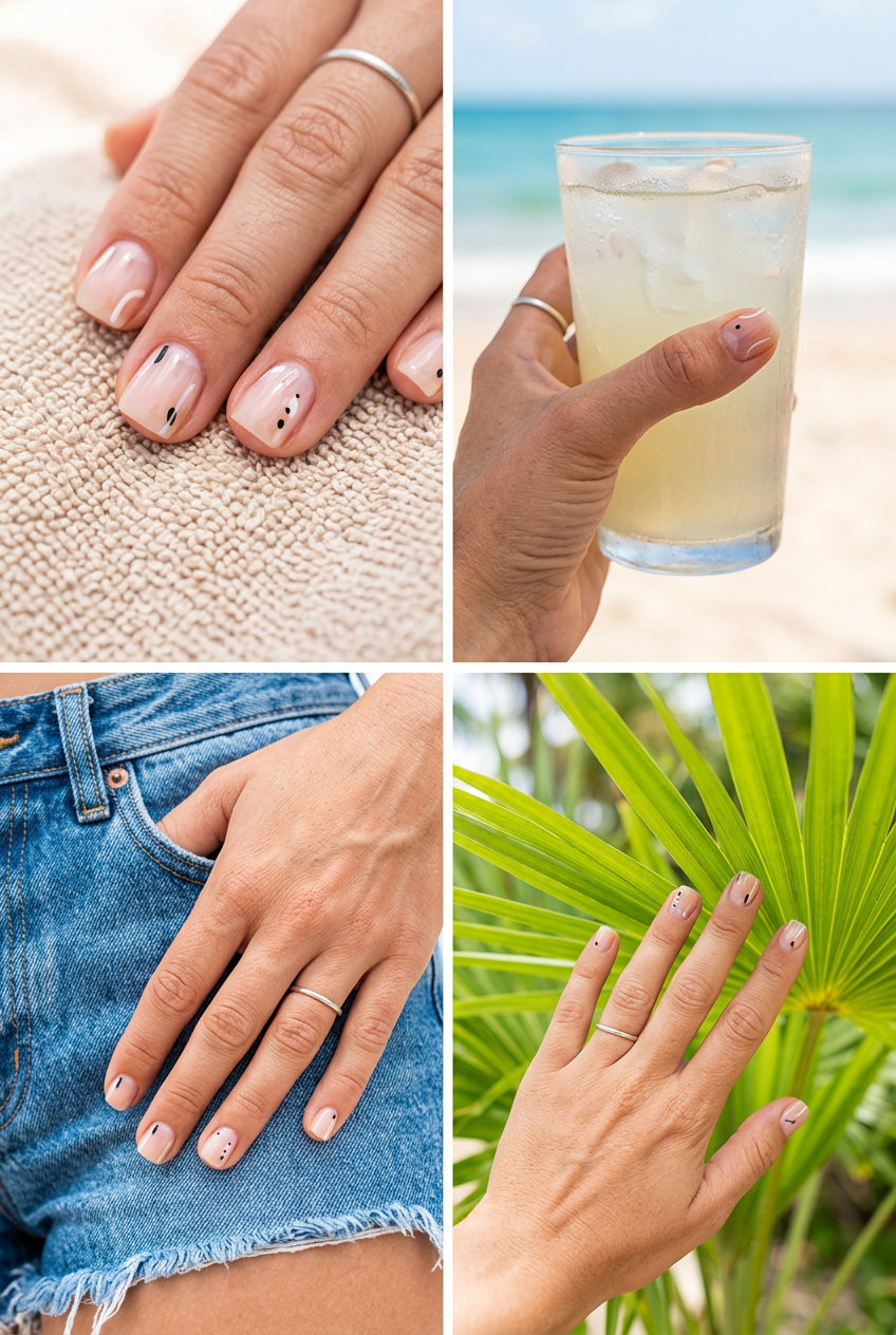 Minimalist Gem Sparkle Nails 2026 Minimalist Gem Sparkle nails for summer nail manicure ideas 2026, perfect for daily wear and work.