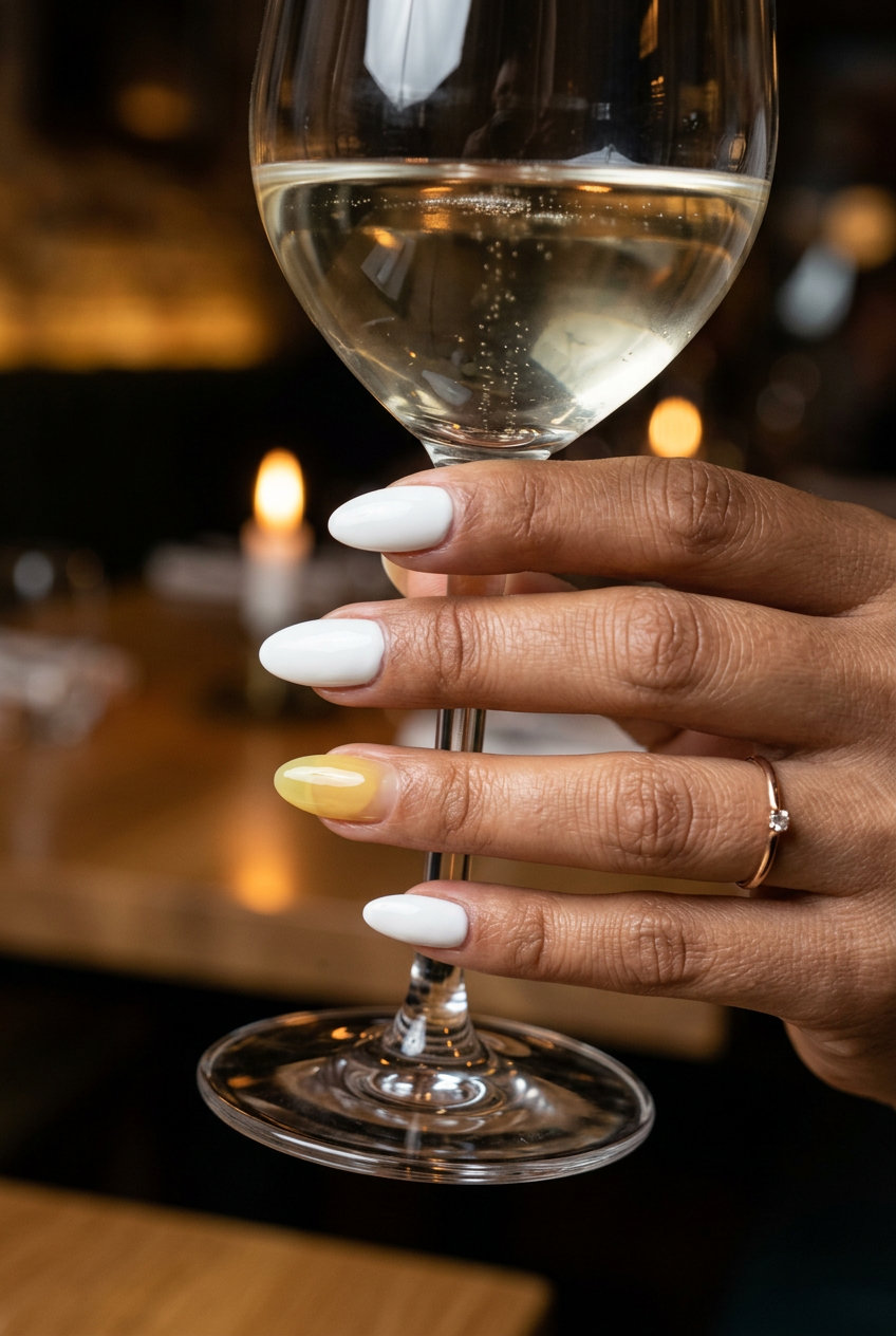 Yellow Summer Nails 2026: Chic Jelly Accent Yellow summer nails 2026: Butter yellow jelly accent on coffin nails with opaque white base for vacation.