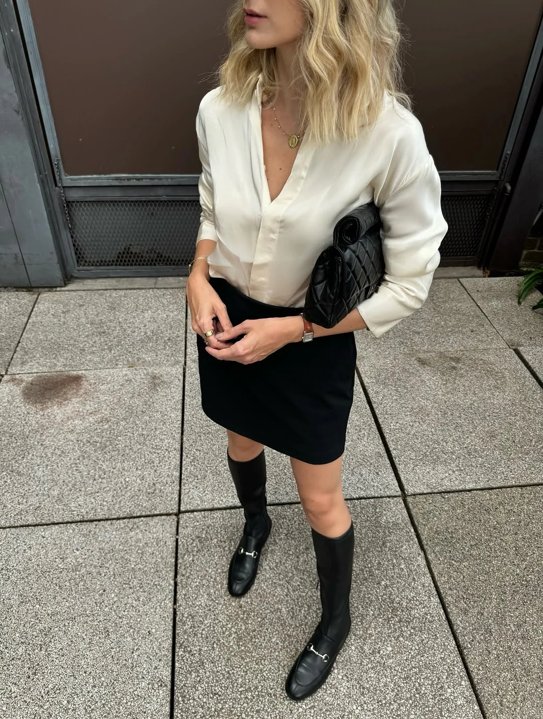 autumn casual work outfits for women 2026 Classic Black and White Office Elegance