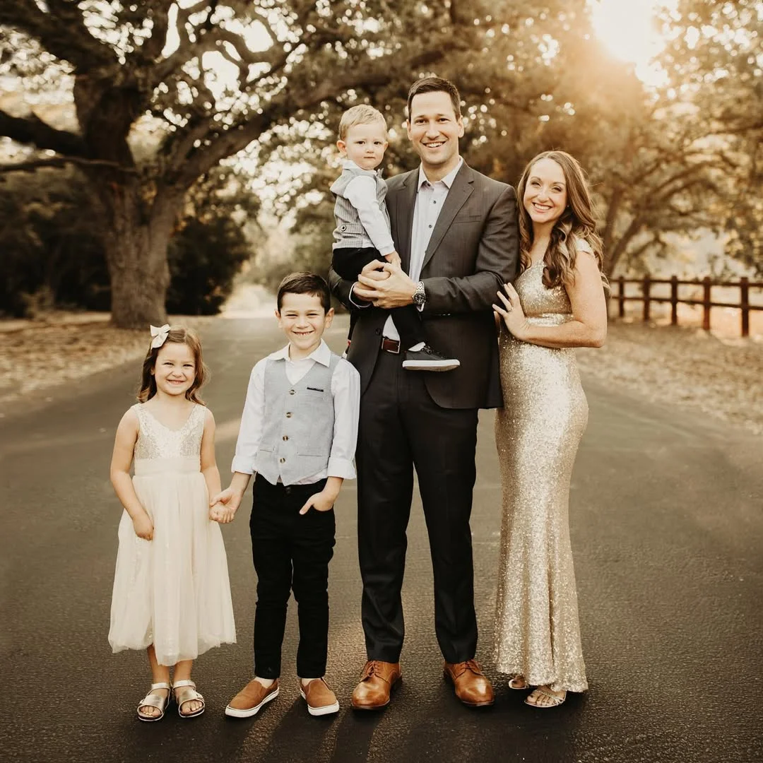 beautiful fall family picture outfits 2026 Elegant Evening Neutrals with Soft Metallic Glamour