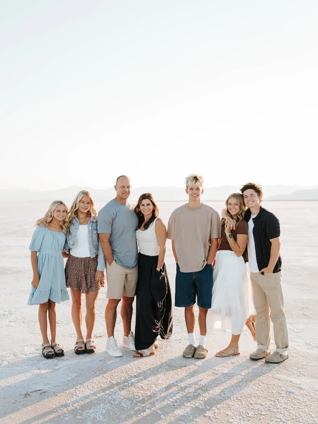 beautiful fall family picture outfits 2026 Light Desert Neutrals for a Modern Family Look