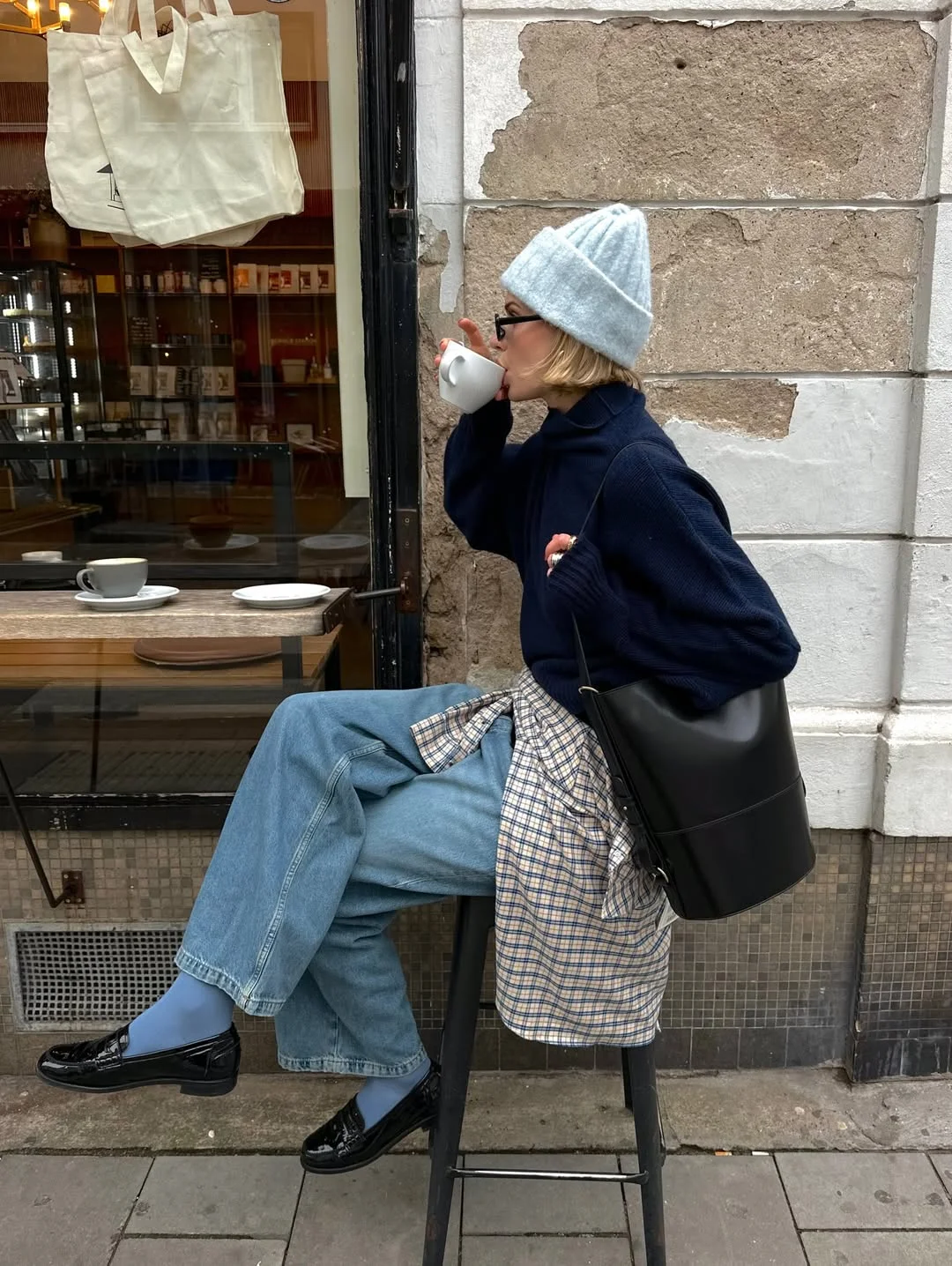 best fall outfits for women 2026 Navy Knits and Relaxed City Layers
